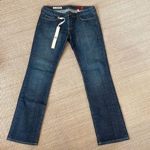 NWT Express X2 Skinny W01 Ultra Low Rise Straight Leg Denim blue Jeans size 10